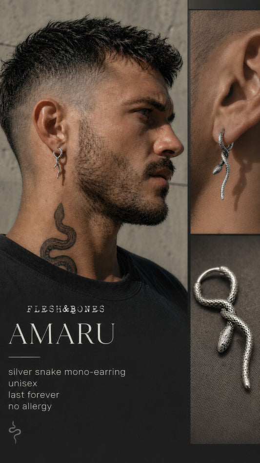 AMARU DUO-PACK or single mono-earring