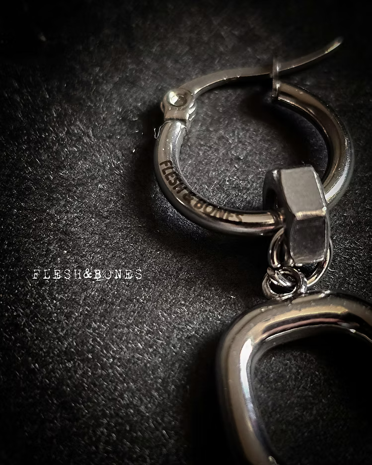 TEMPTRESS earring stainless steel, unisex, waterproof