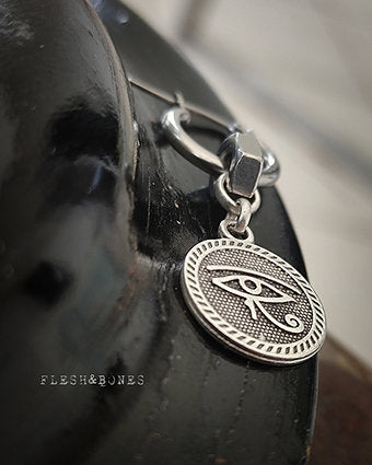 EYE OF RA / HORUS, alternative mono earring for men and women, unisex and h