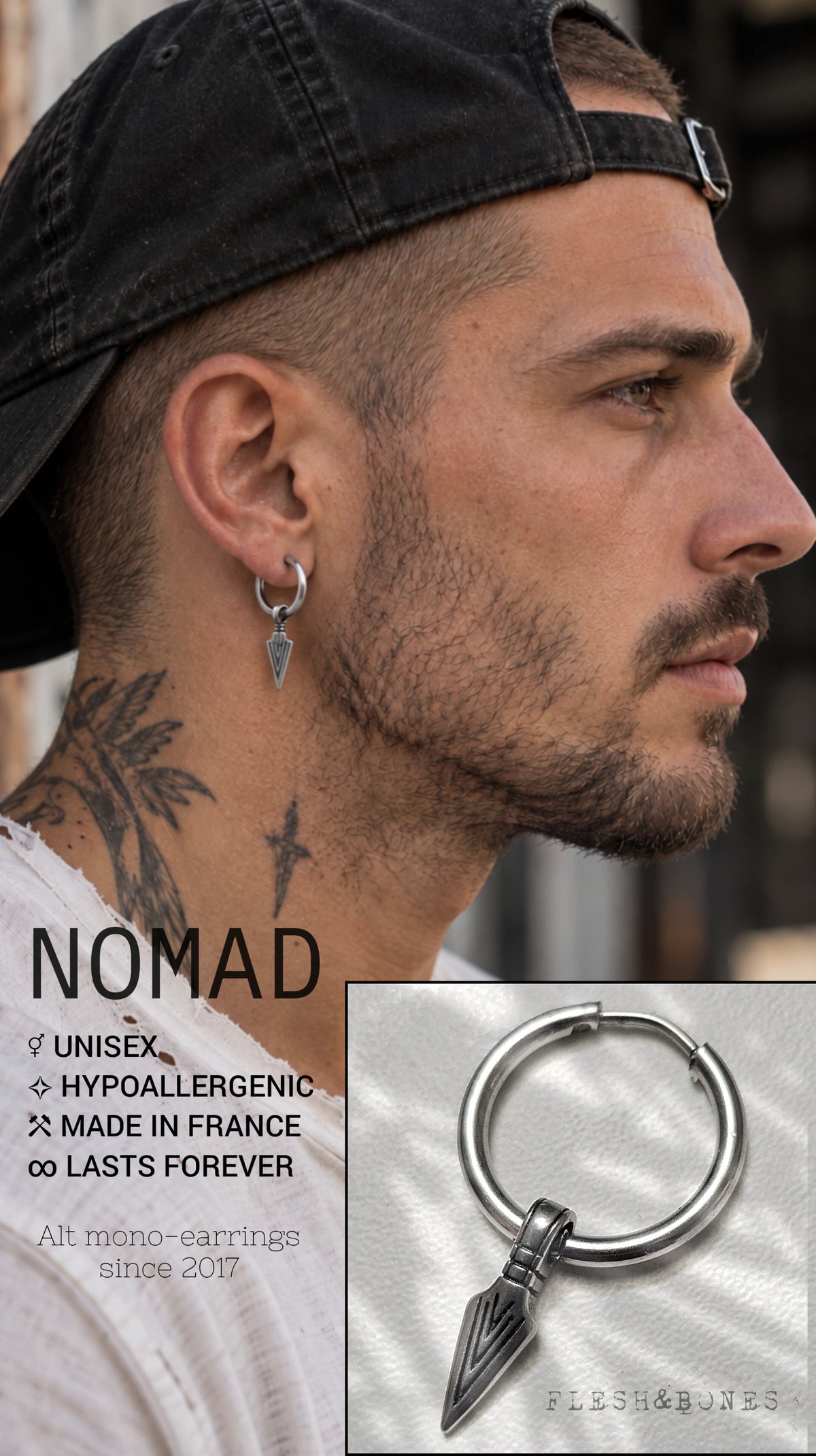 NOMAD mono-earring