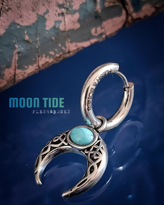 BLUE MOON TIDE mono-earring