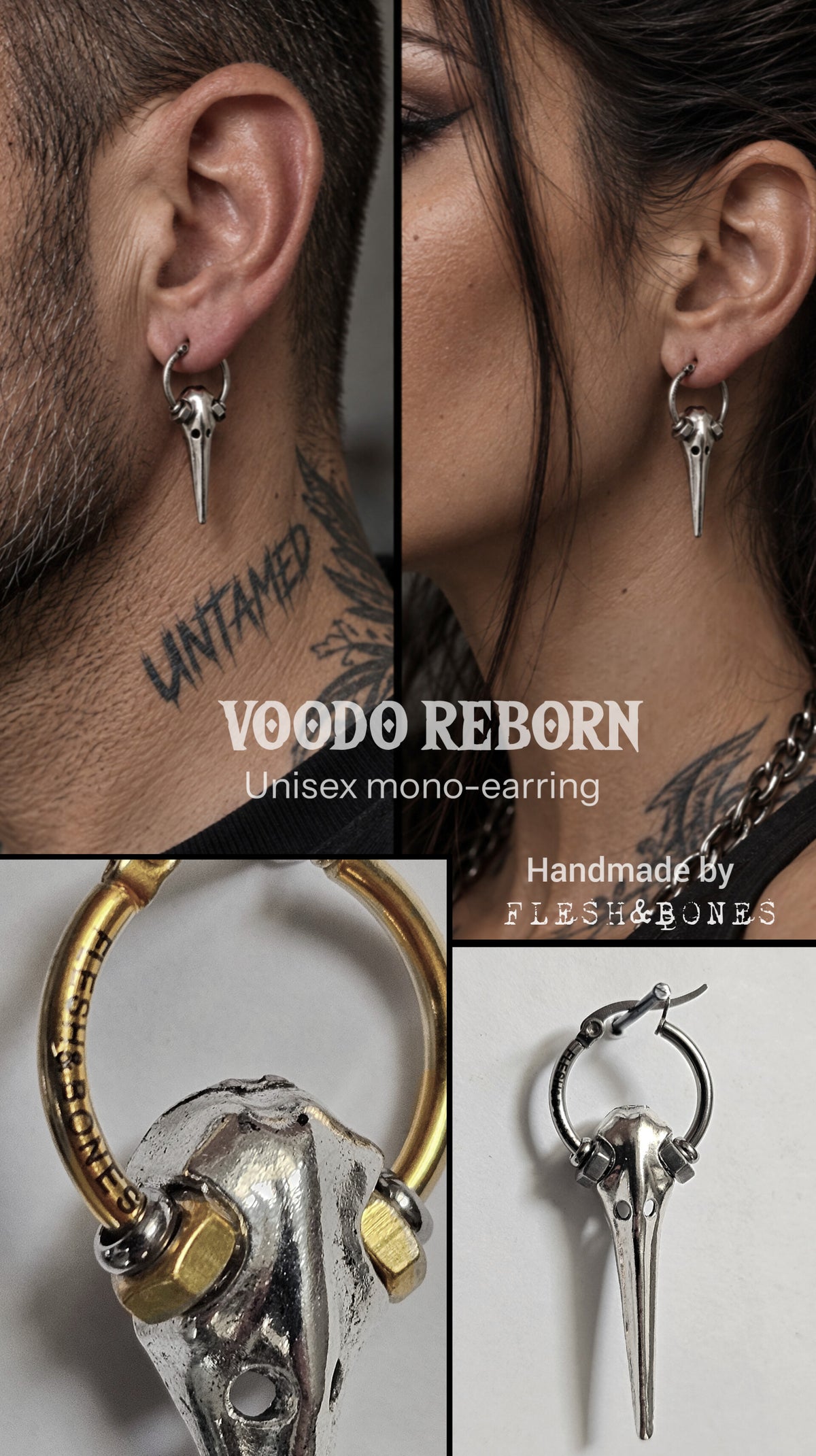 VOODOO REBORN mono-earring
