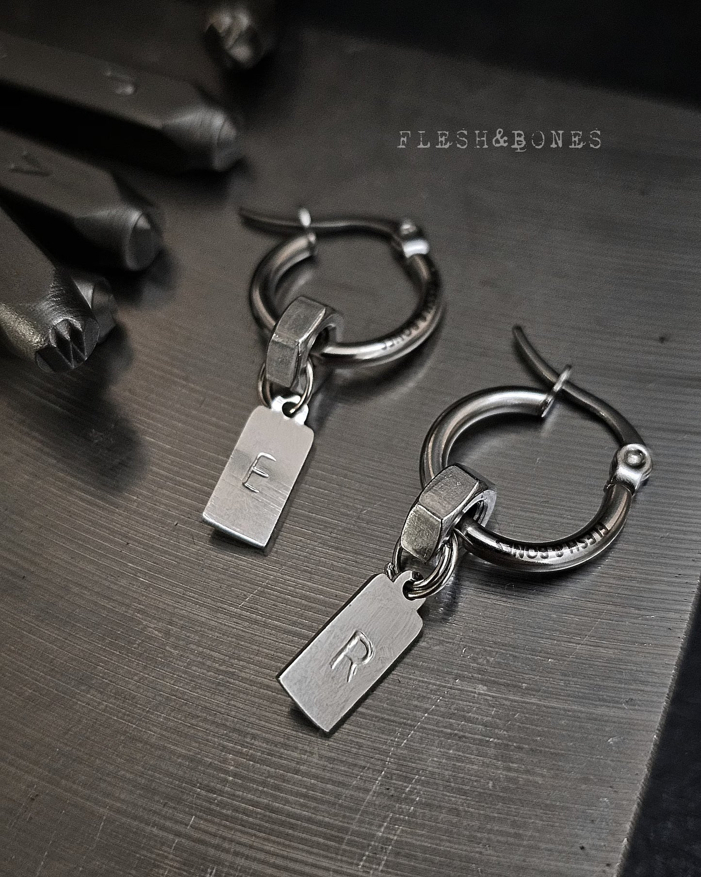 CUSTOM LETTER (choose your letter) mono-earring