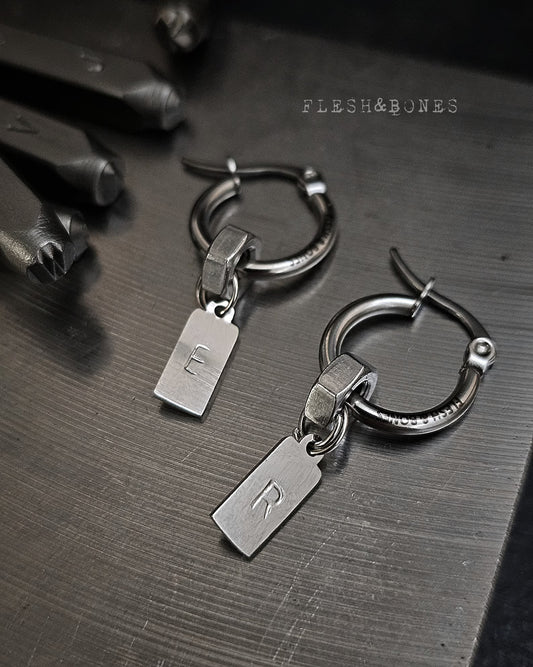 CUSTOM LETTER (choose your letter) mono-earring