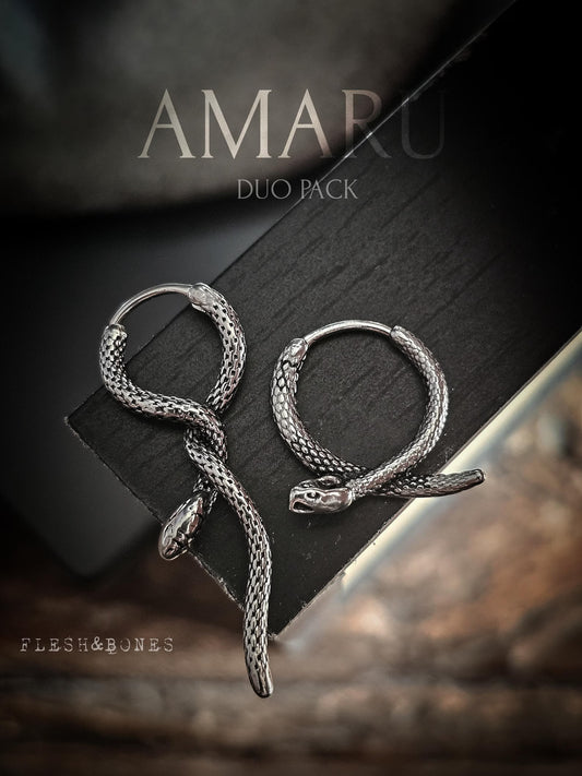 AMARU DUO-PACK or single mono-earring