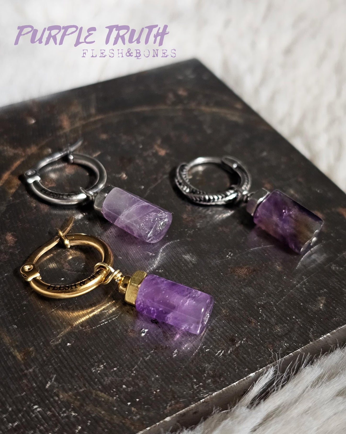 PURPLE DREAM mono-earring