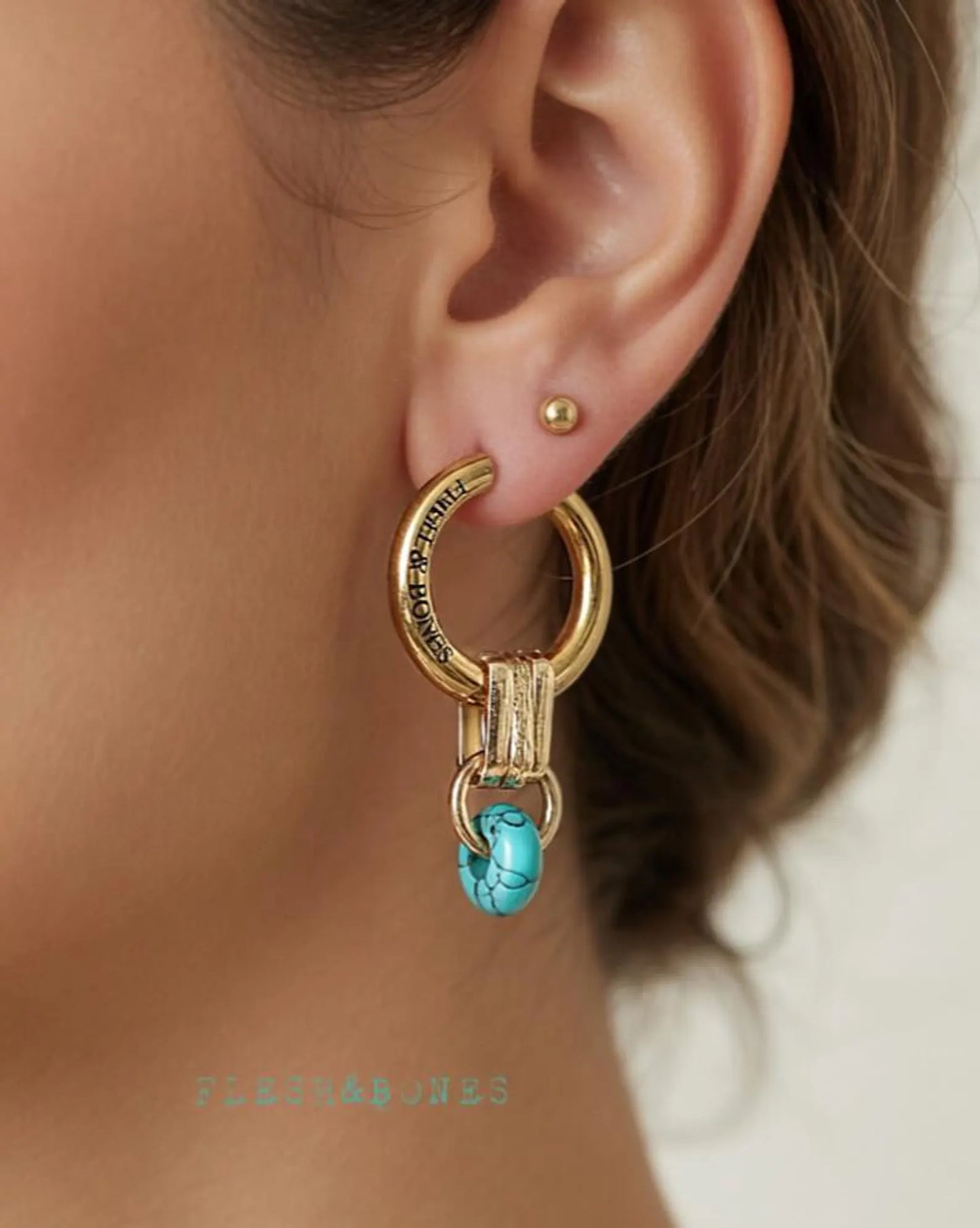 ORION TURQUOISE mono-earring