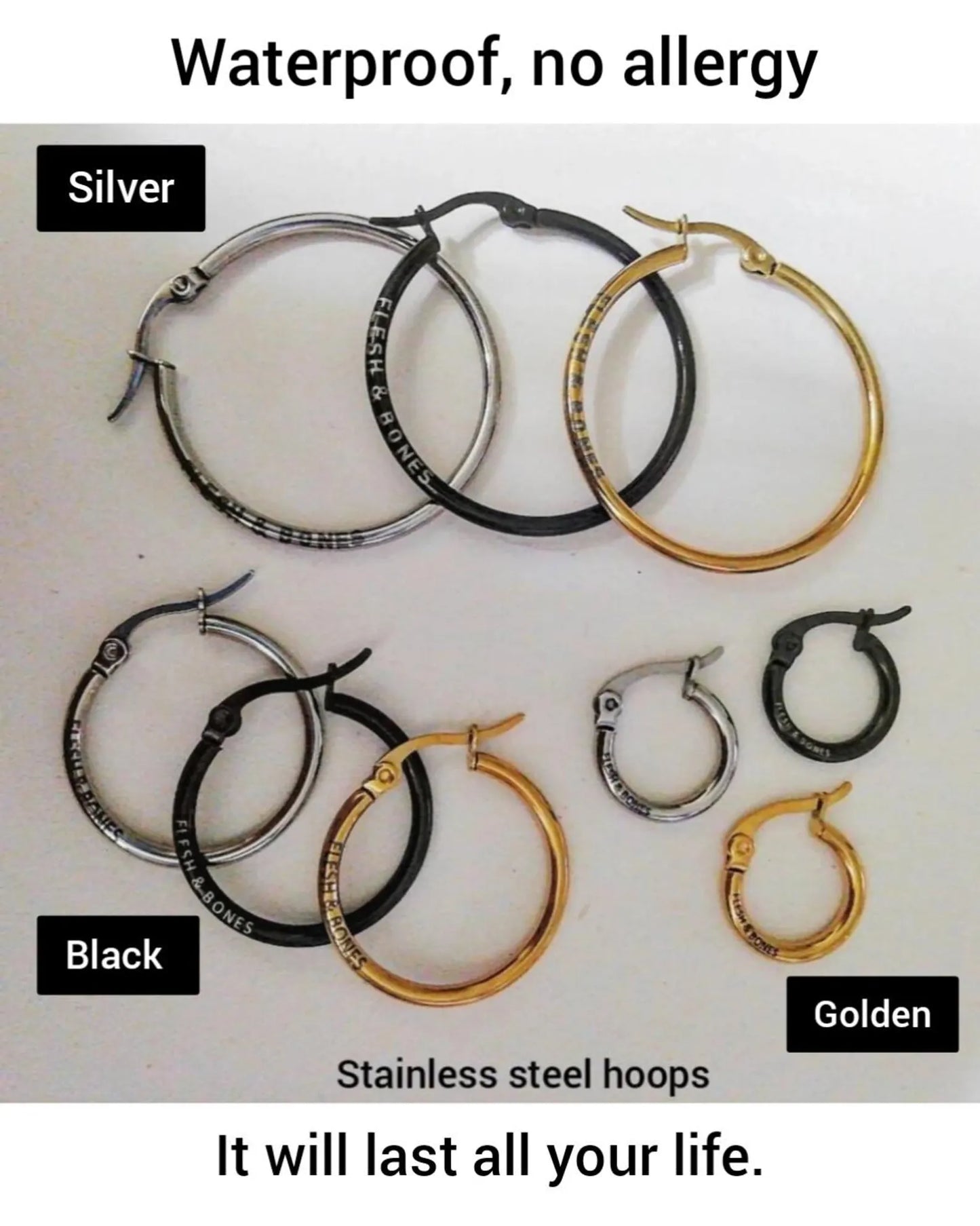 STAINLESS HOOP EARRINGS earring