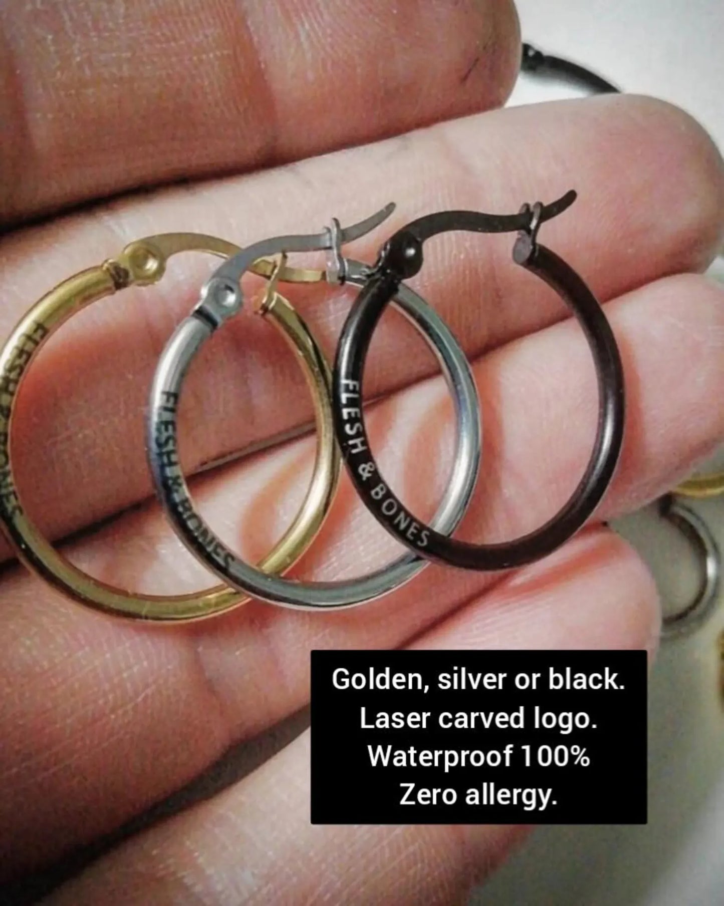 STAINLESS HOOP EARRINGS earring