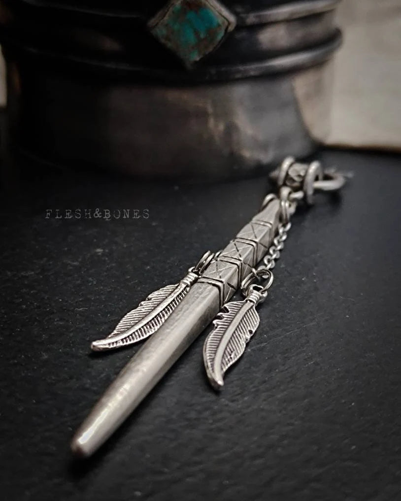 HOWLING COYOTE mono-earring